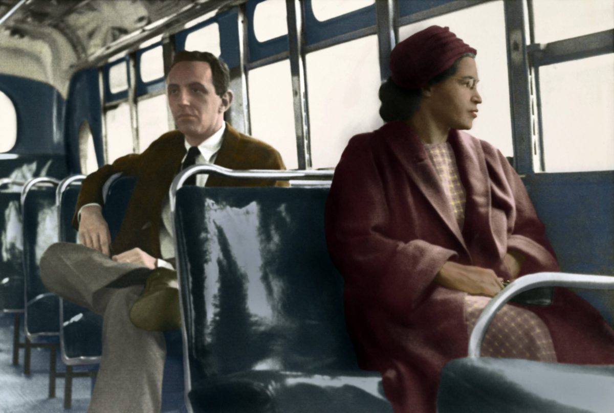 Rosa Parks im Bus