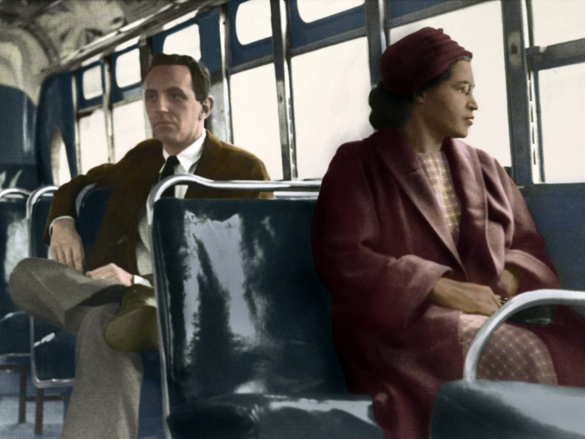 Rosa Parks im Bus