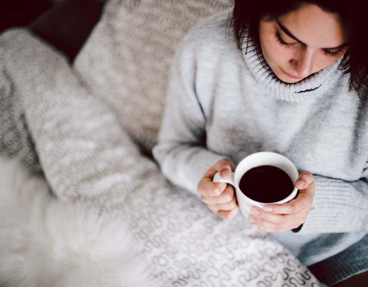 Kaffee weiße Tasse