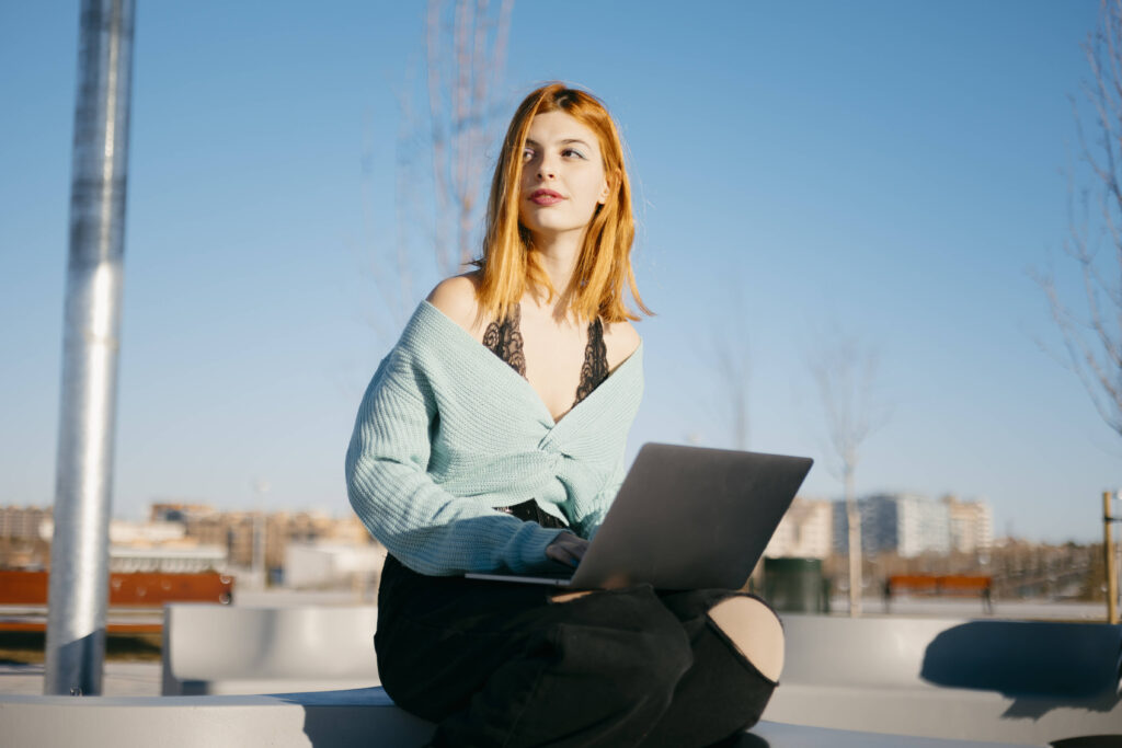 Frau Laptop