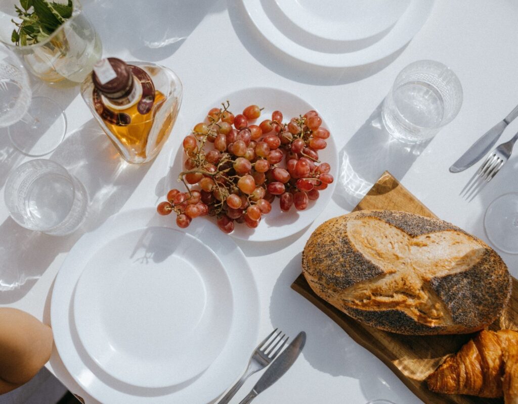 Essen auf einem Tisch