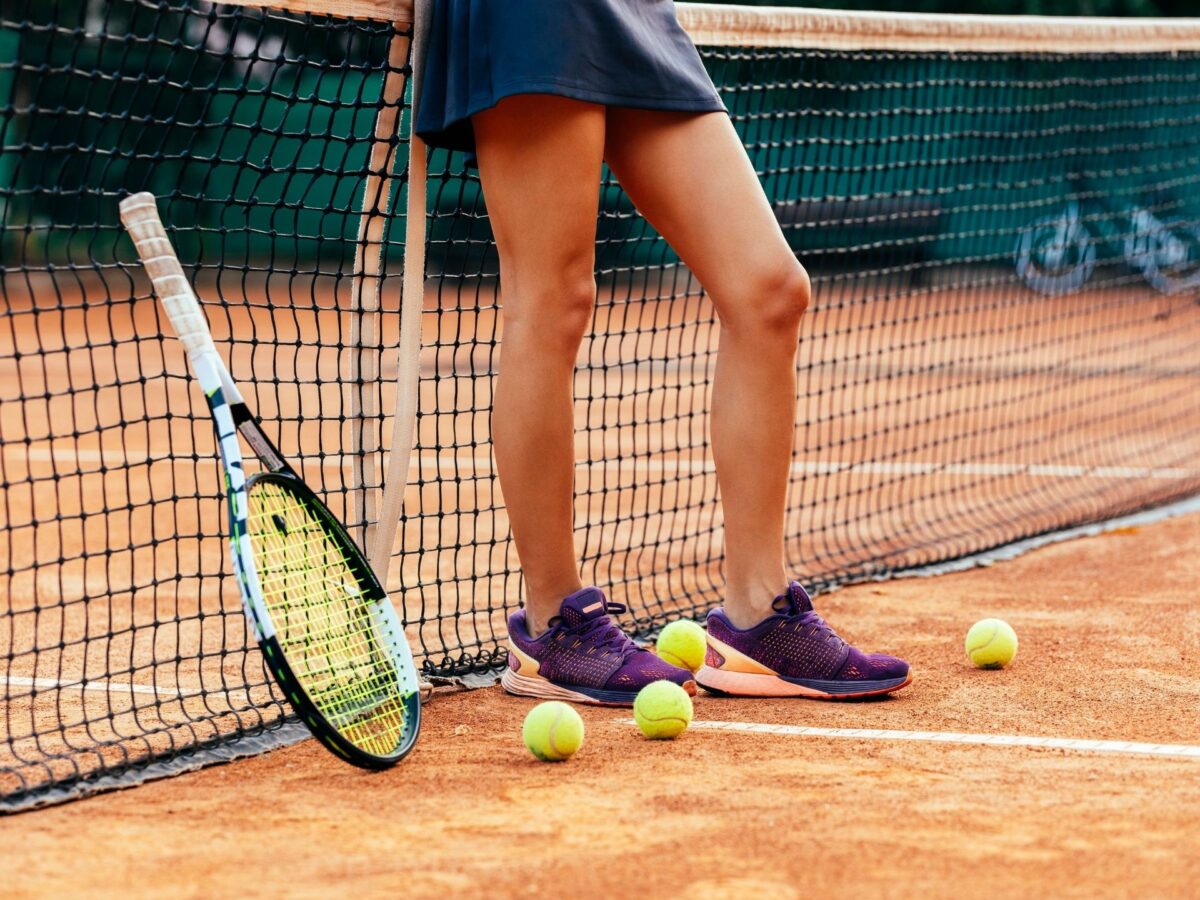 Sport Frauen Tennisball
