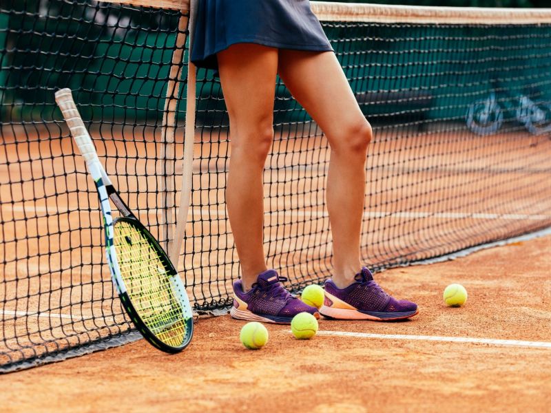 Sport Frauen Tennisball