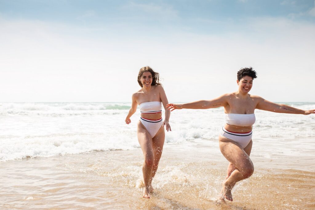 Frau am Strand