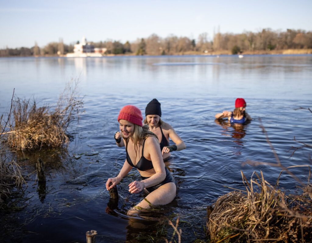 baden See frauen kalt