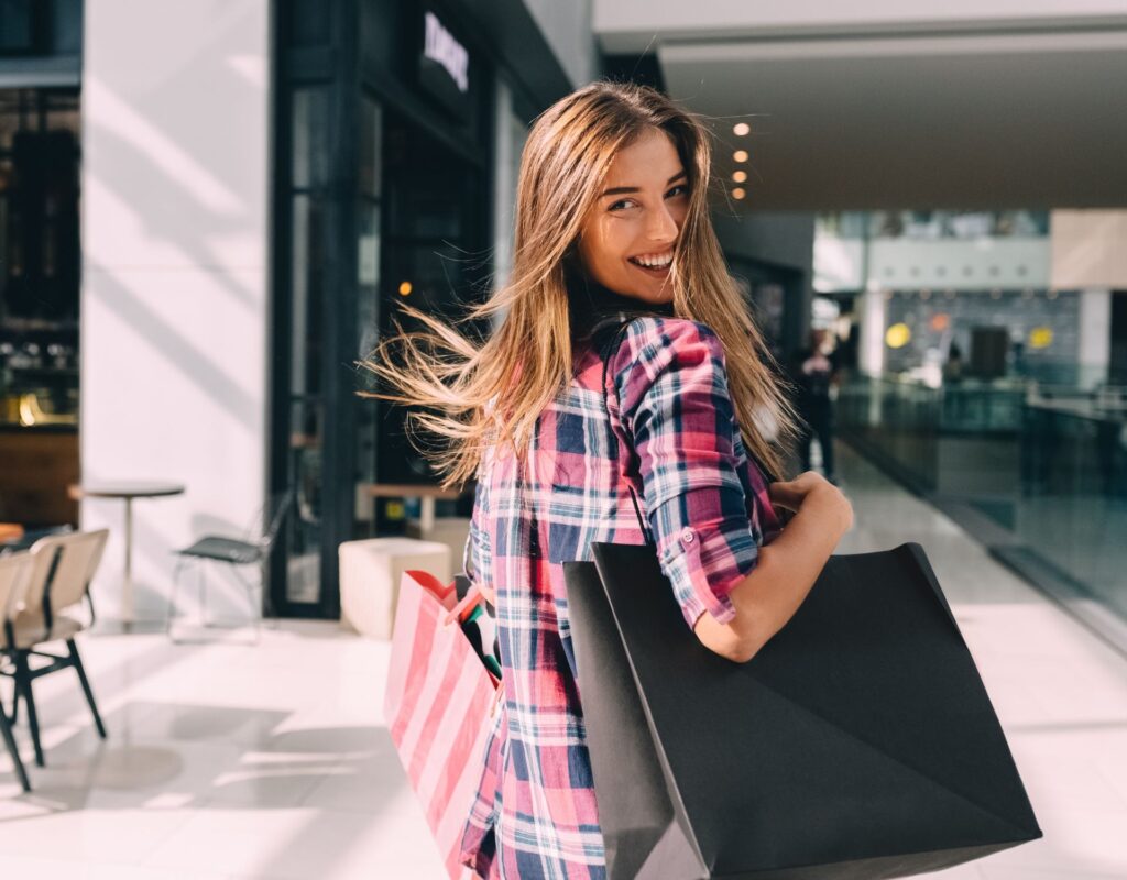 frau shoppen