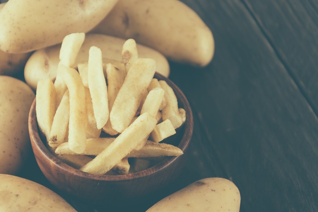 Kohlenhydrate nach dem Training: Pommes frites Kartoffeln