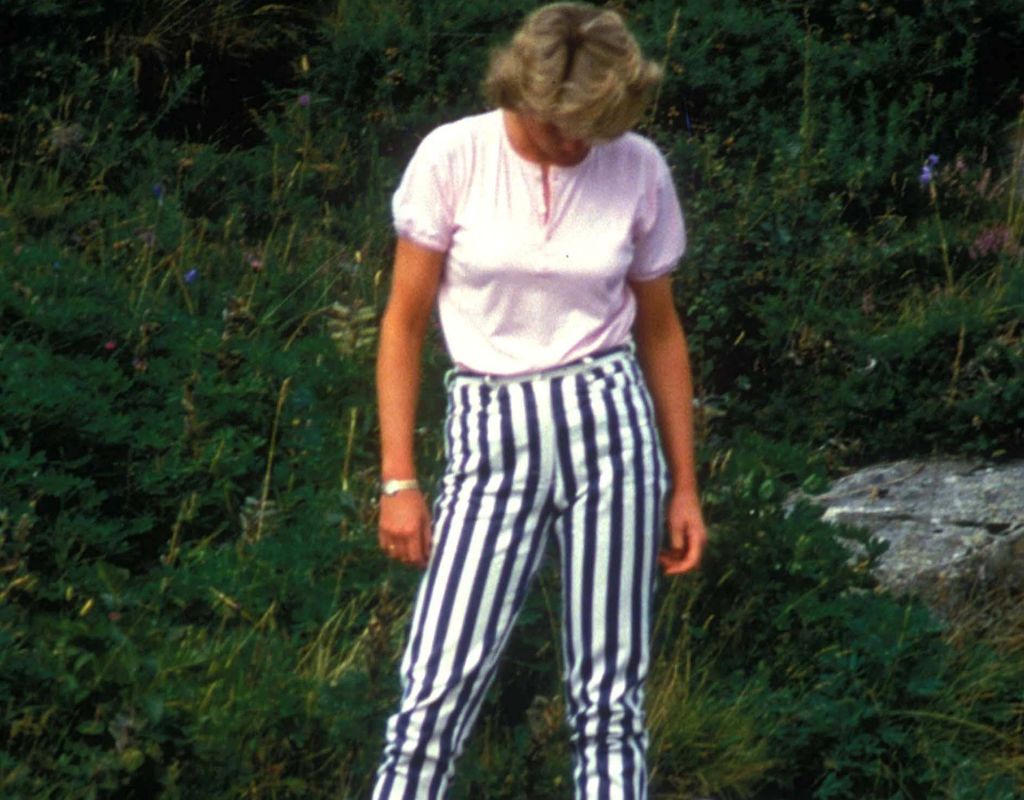 Prinzessin Diana gestreifte hose