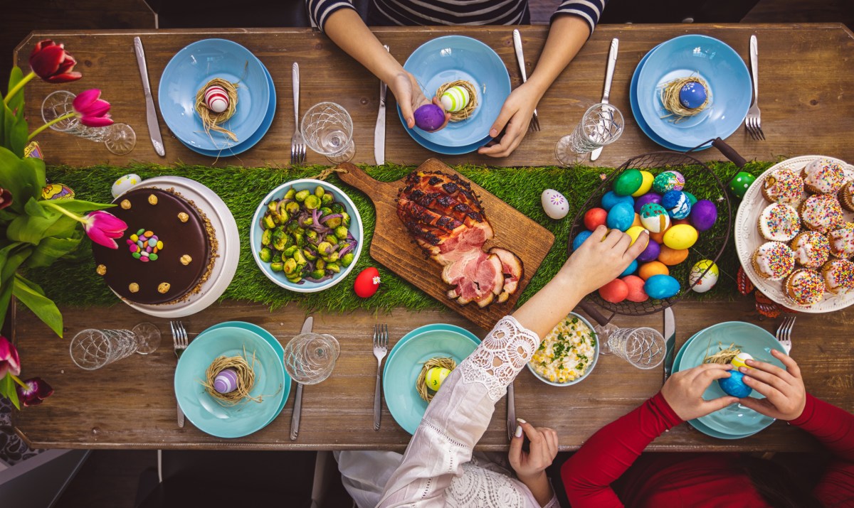 Ostern Essen Tisch