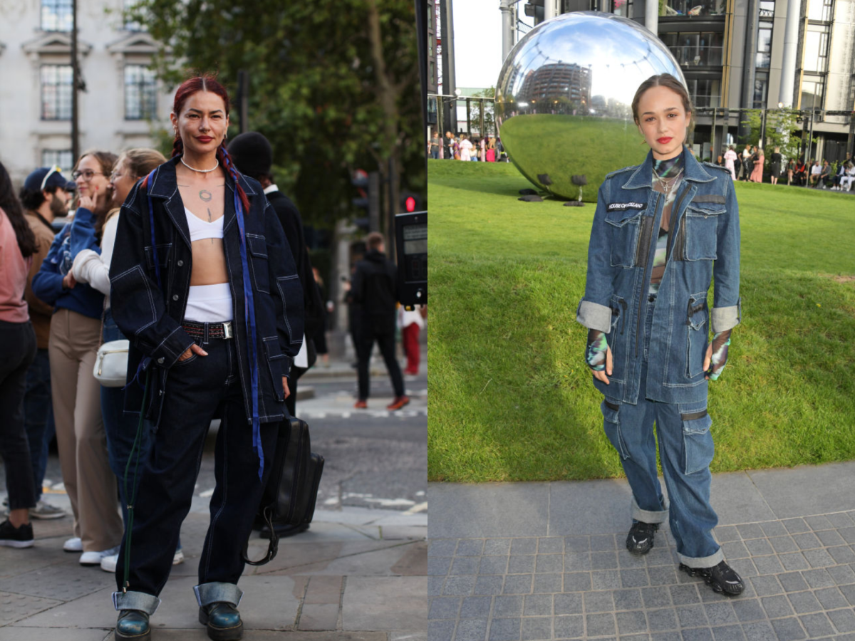 streetstyle fotos von der londoner fashion week