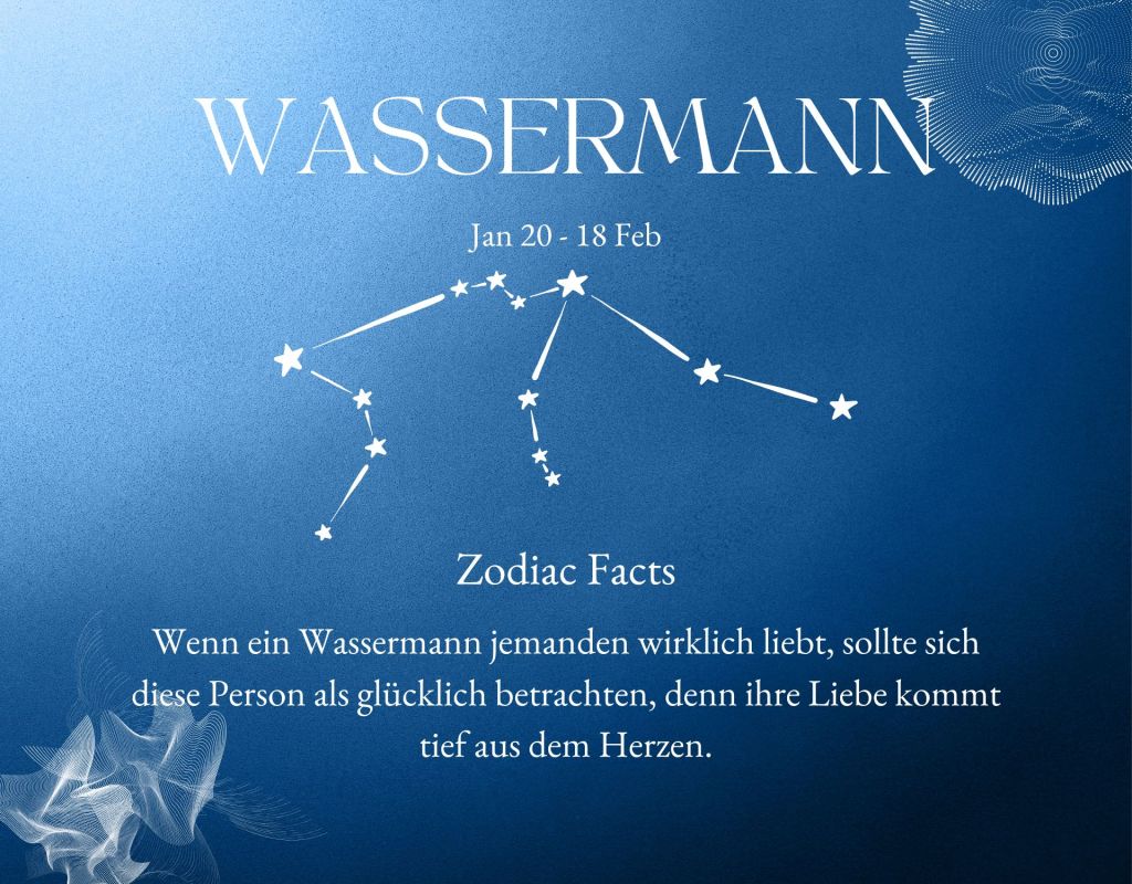 Sternzeichen Wassermann
