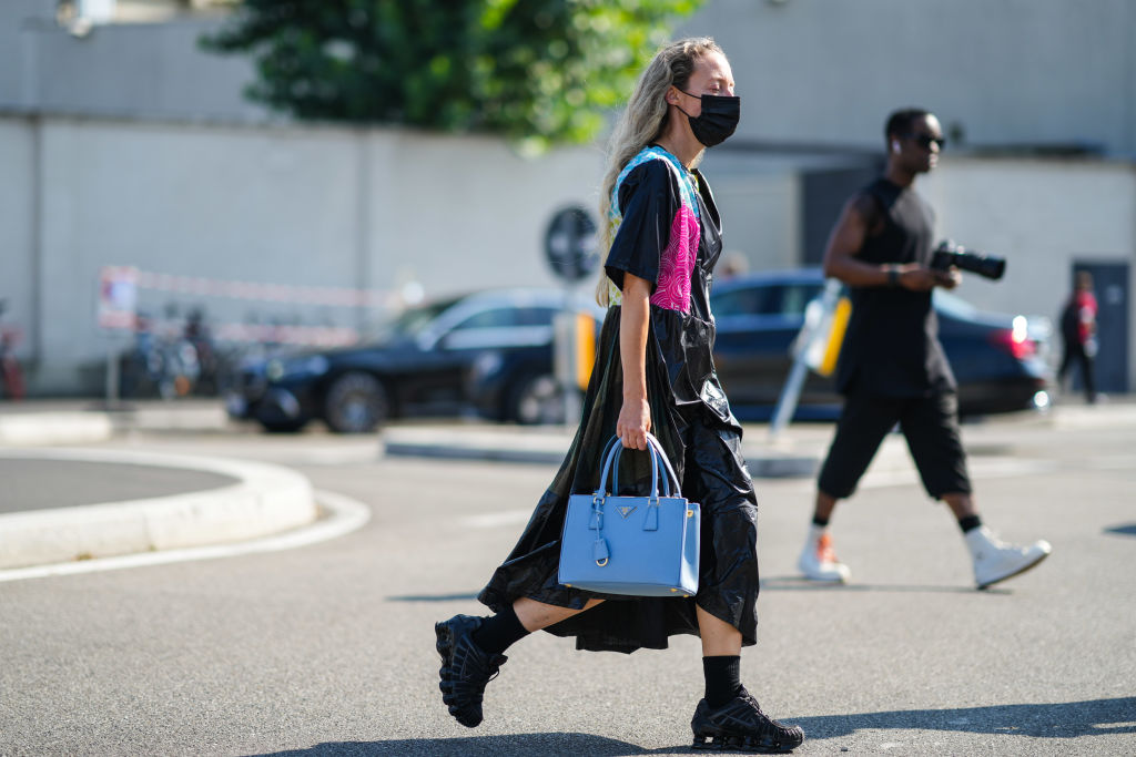 Streetstyle Foto von Frau