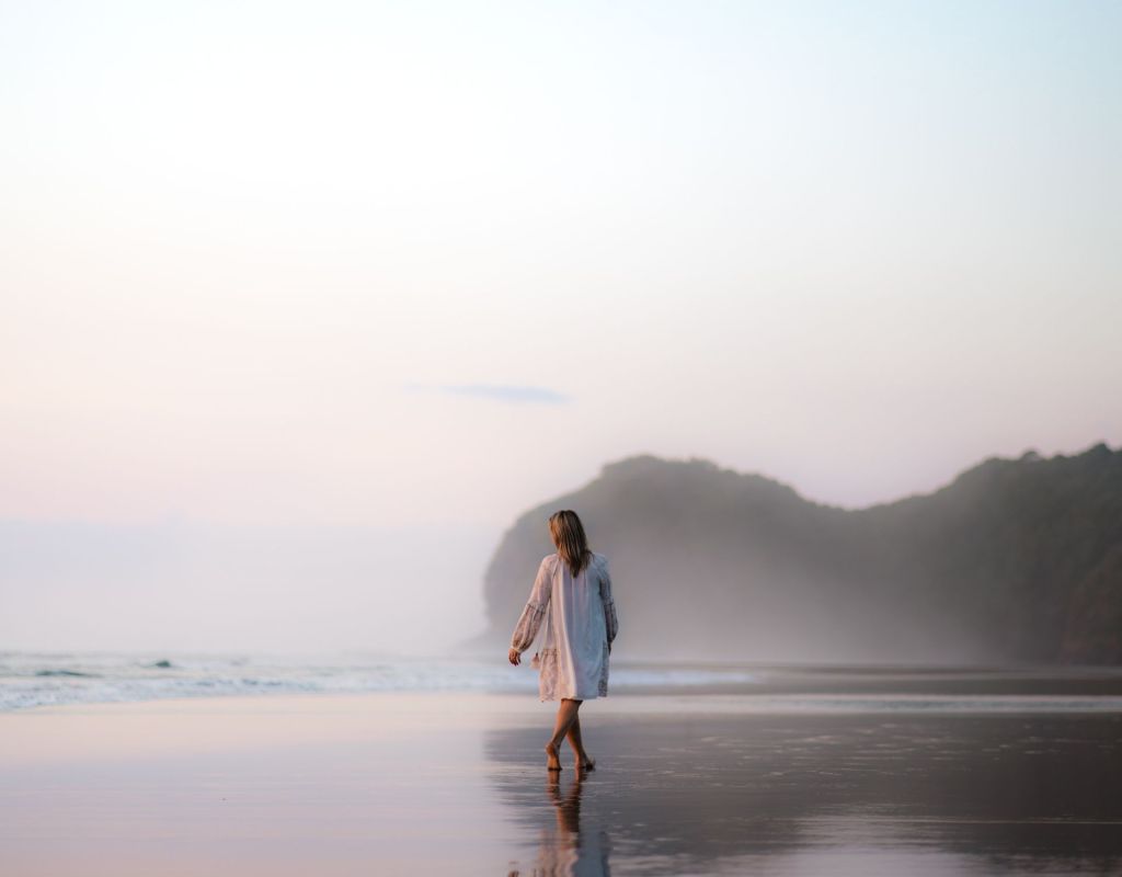 Frau am Strand