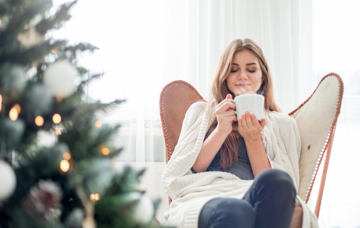 Frau Tee Weihnachten