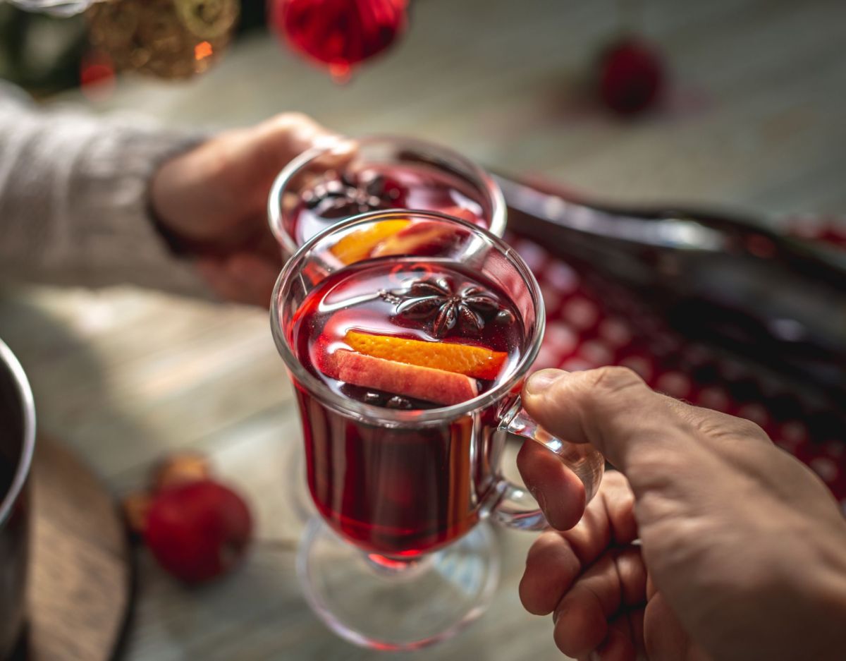 Gluehwein Trinken