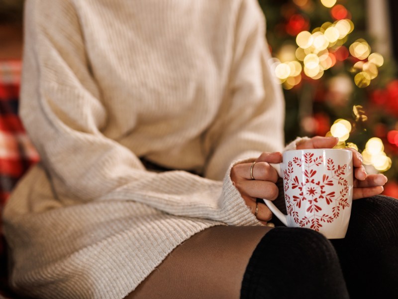Frau Tee Weihnachten