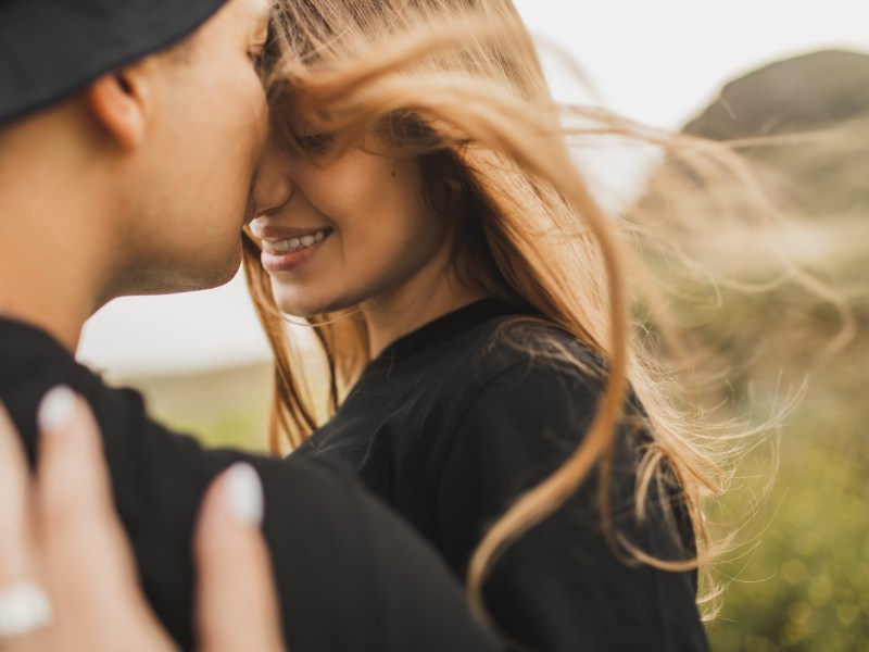 Couple happy