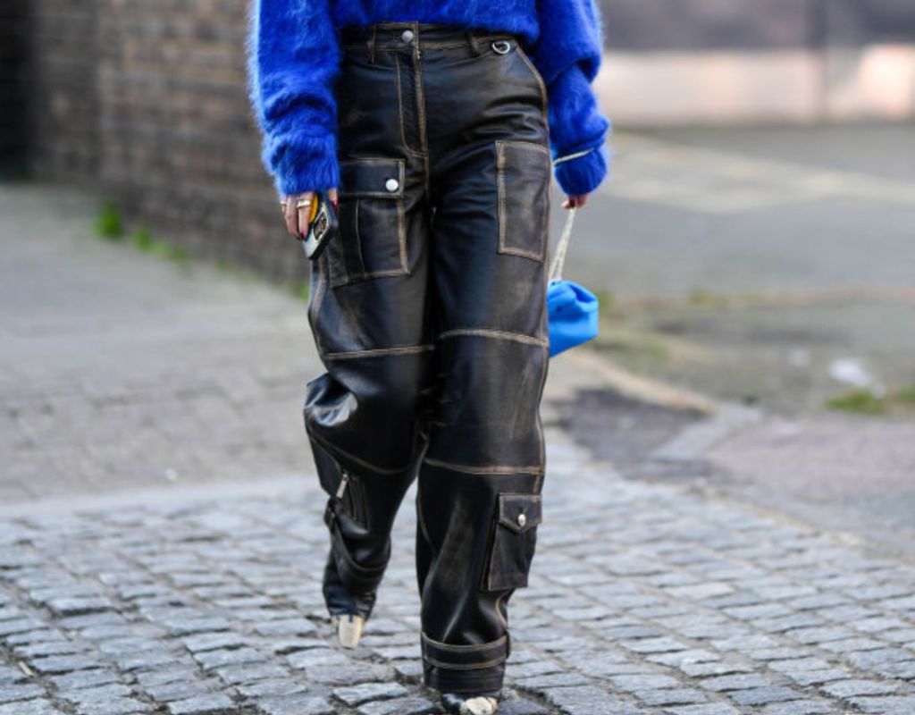 Slouchy Leather-Pants
