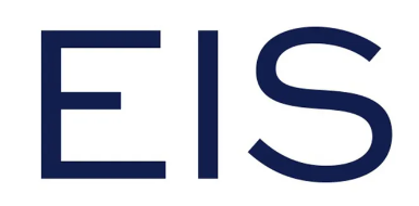 eis logo auf weißem grund