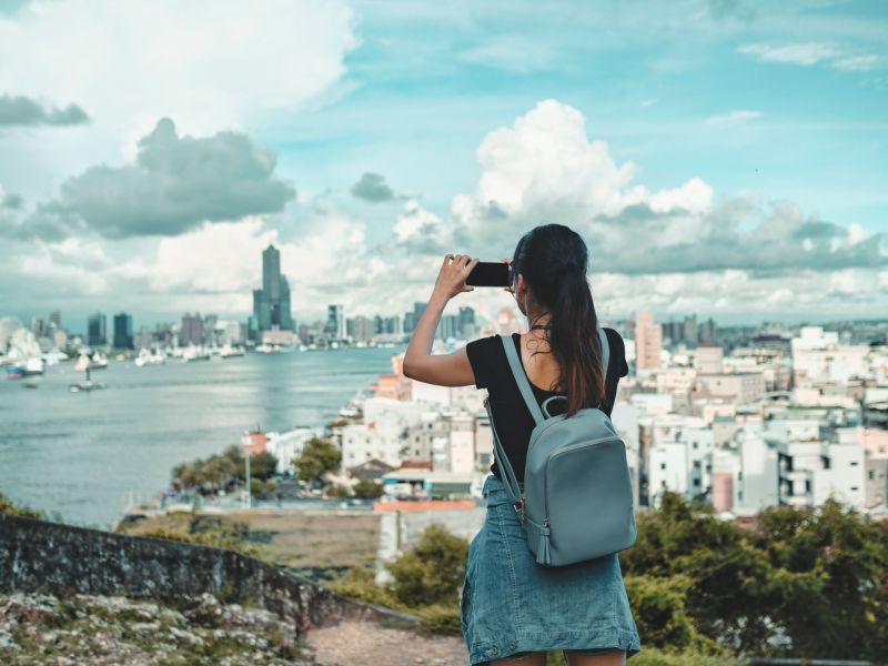 Frau Urlaub bezahlt Asien Taiwan