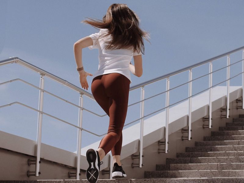 Frau joggen