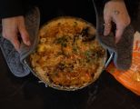 Veganer Reibekäse Gratin