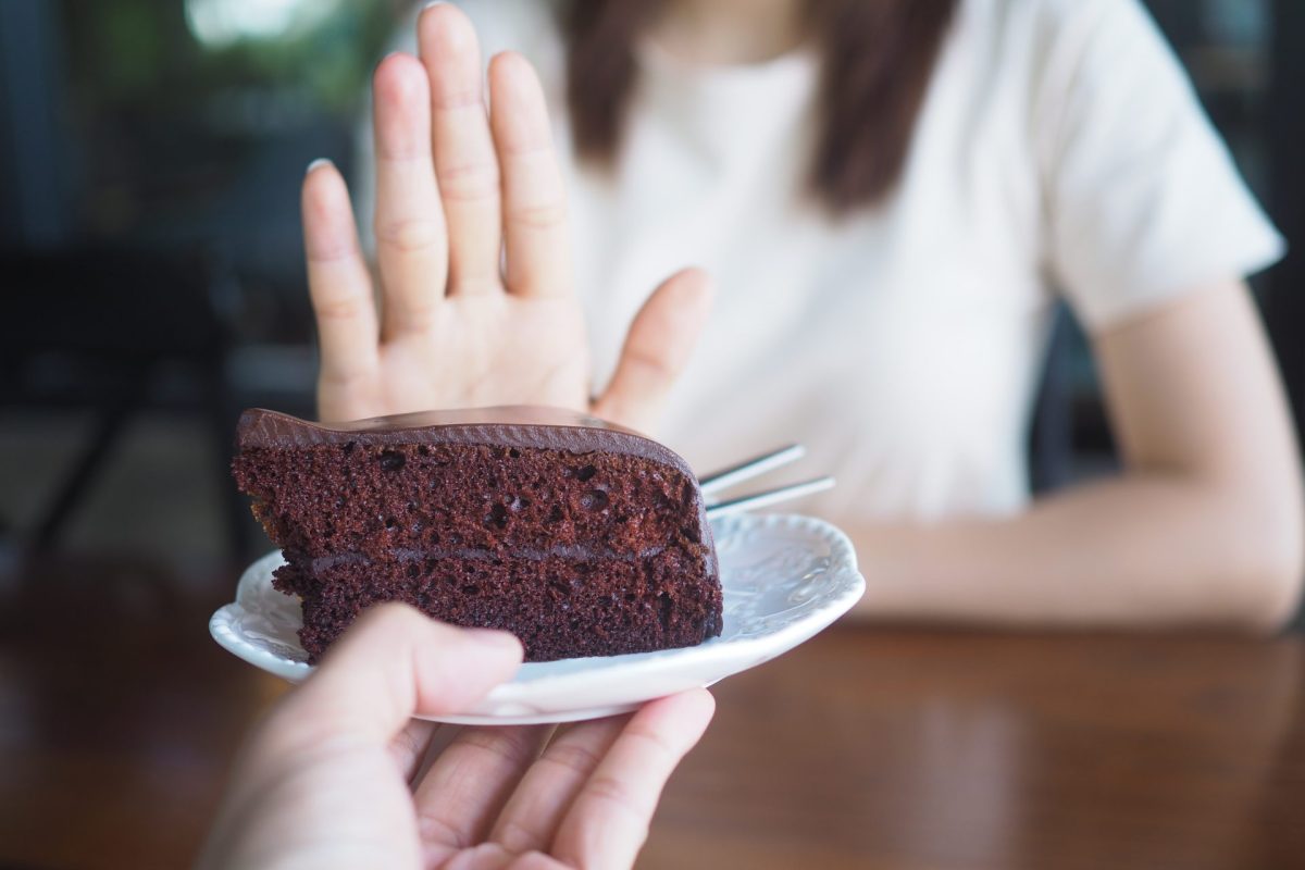 Frau Kuchen ablehnen