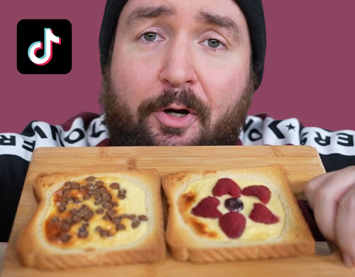 Cheesecake-Toast: Sturmwaffel stellt den neuesten TikTok-Toast-Trend vor