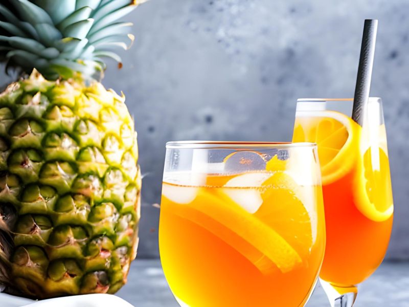 Ananas Aperol Spritz: Cocktail Rezept