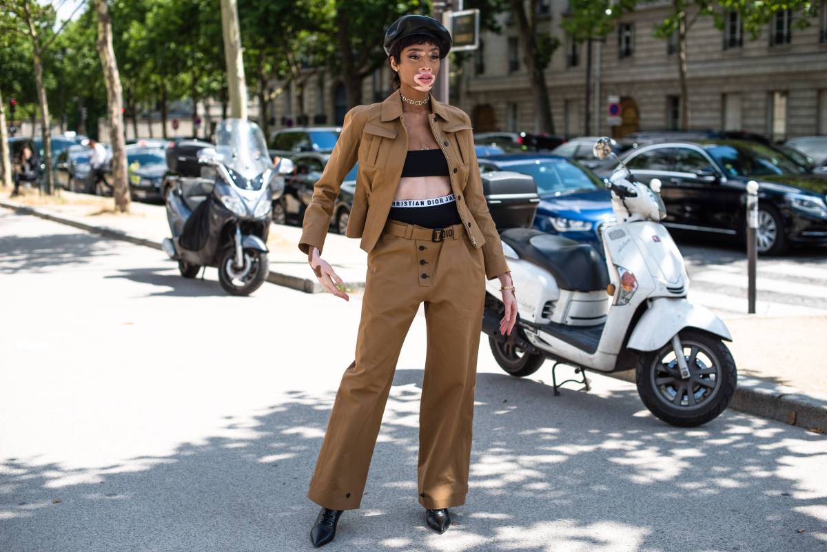 winnie harlow braune hose