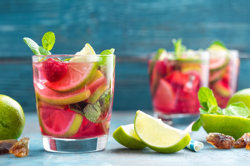 Erdbeer-Lime-Mocktail