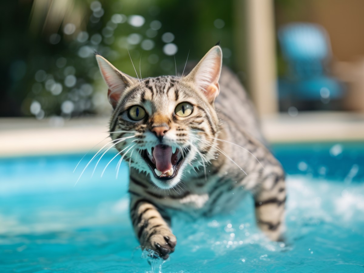 Können Katzen eigentlich schwimmen?