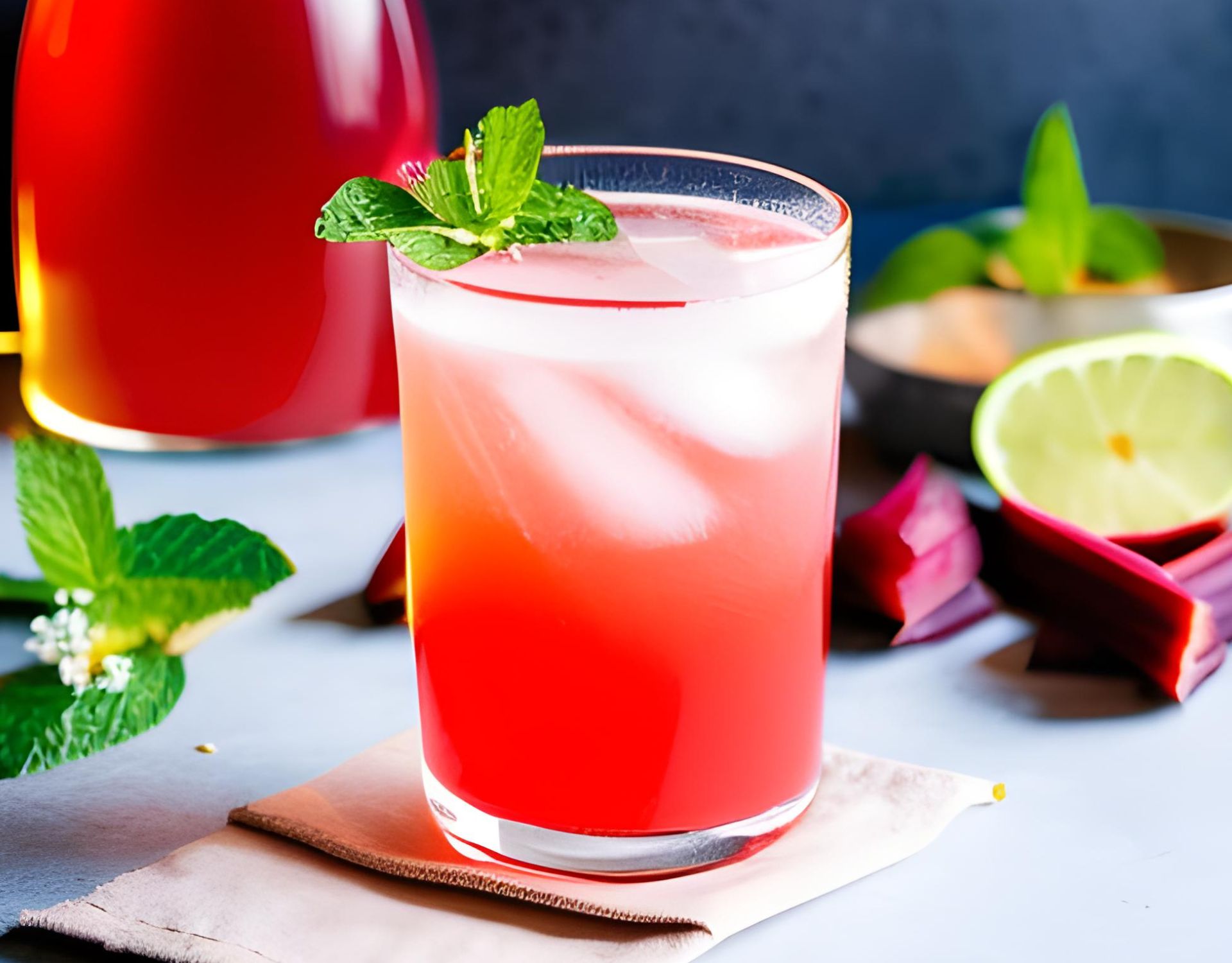 Rhabarber-Holunder Spritz: Das perfekte Sommergetränk - wmn.de
