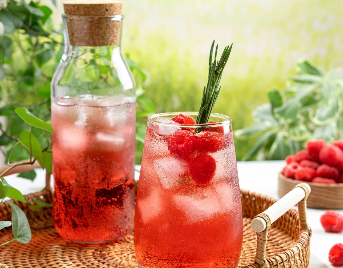 Himbeer Rosmarin Spritz: Rezept für den Sommer-Drink