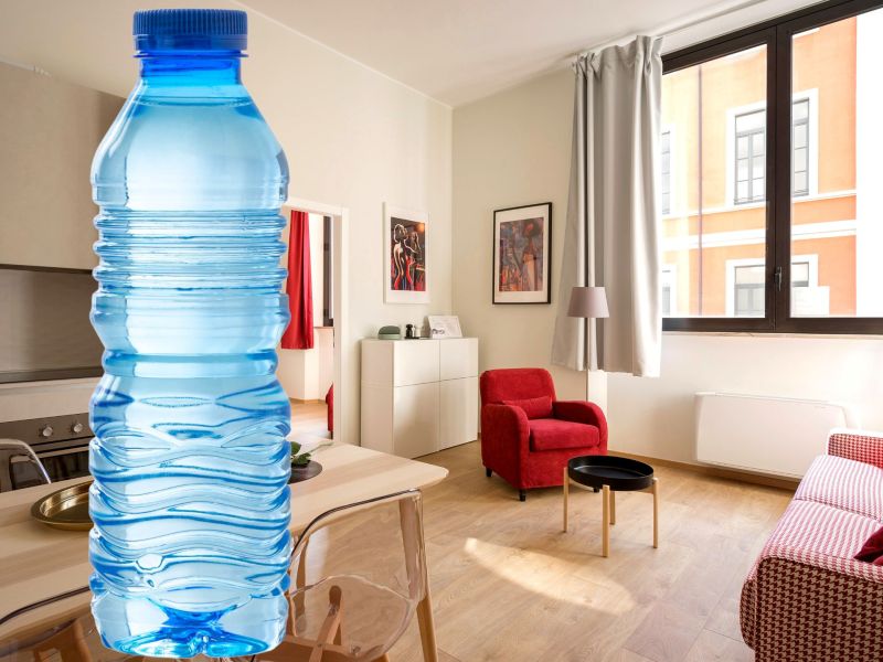 wasserflasche wohnung
