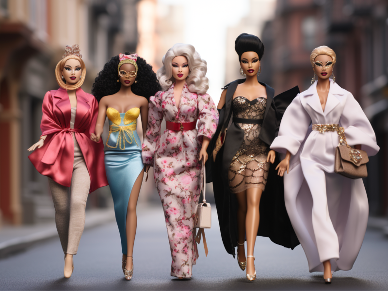 Barbie auf der Fashion Week. Was zieht sie an?