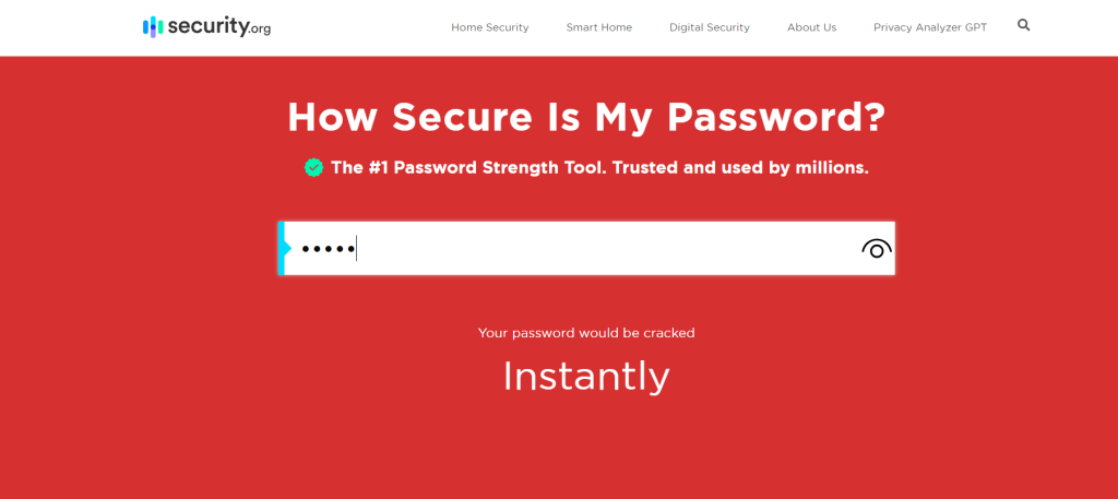 "How Secure Is My Password"
