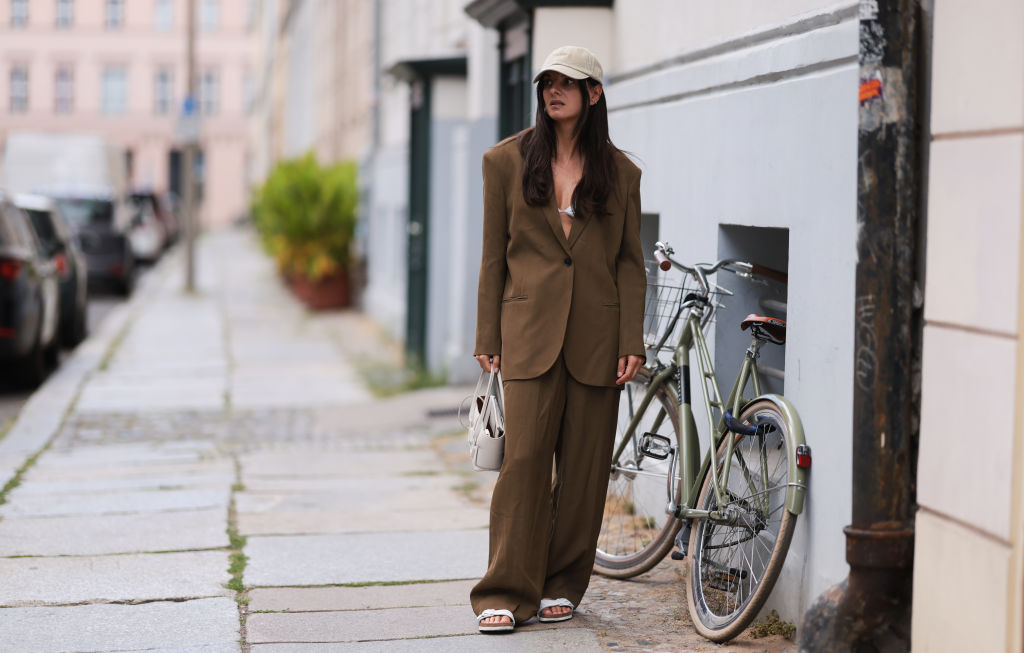 Anzug Birkenstock Streetstyle Foto