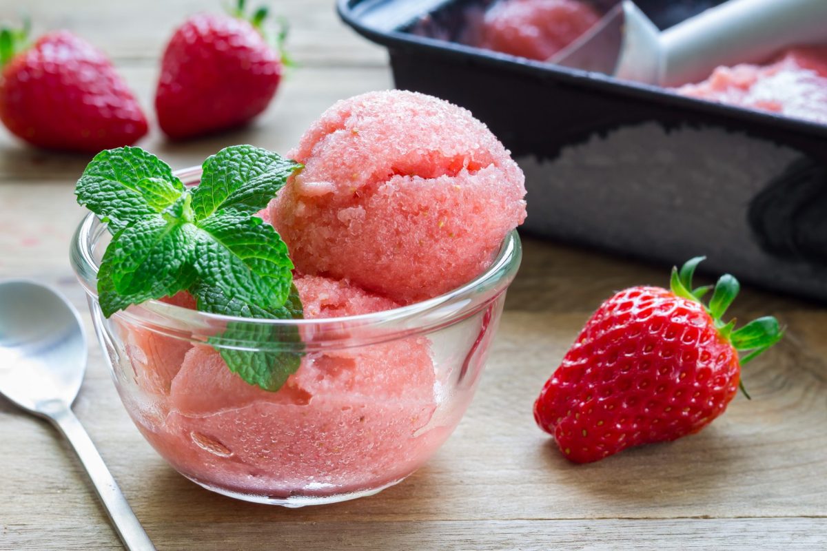 Erdbeer Sorbet