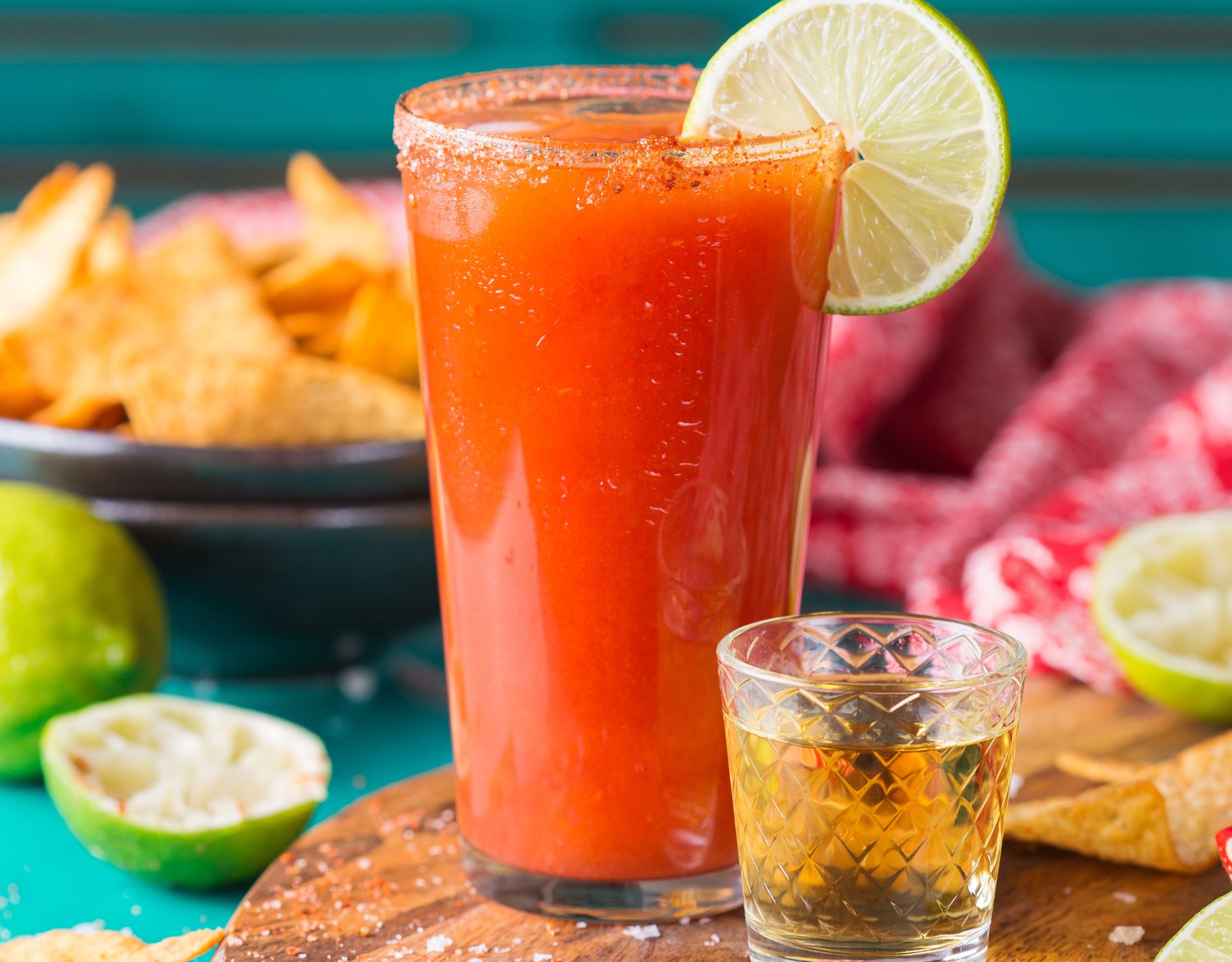 Mexikaner Rezept Feuriger Shot mit Korn & Sangrita wmn.de