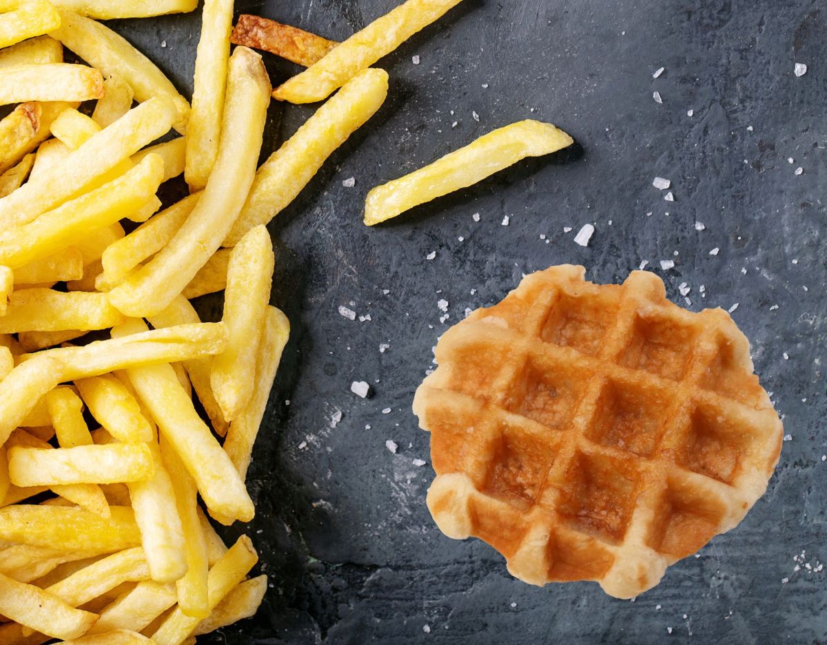 Pommes Waffeln: Das Rezept