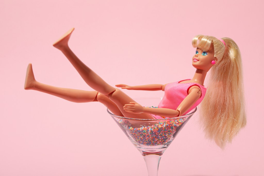 Barbie im Glas