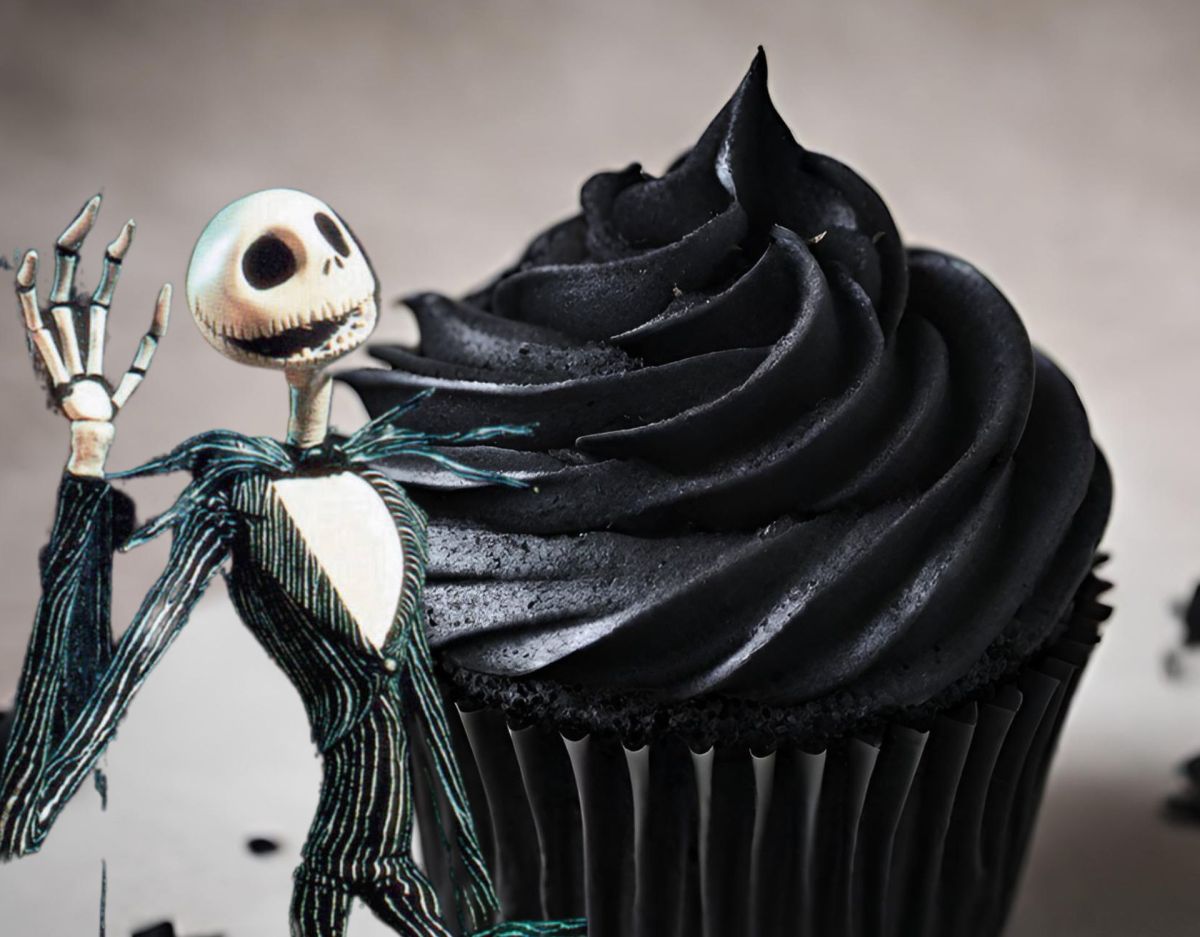 Halloween Cupcake Jack Skellington
