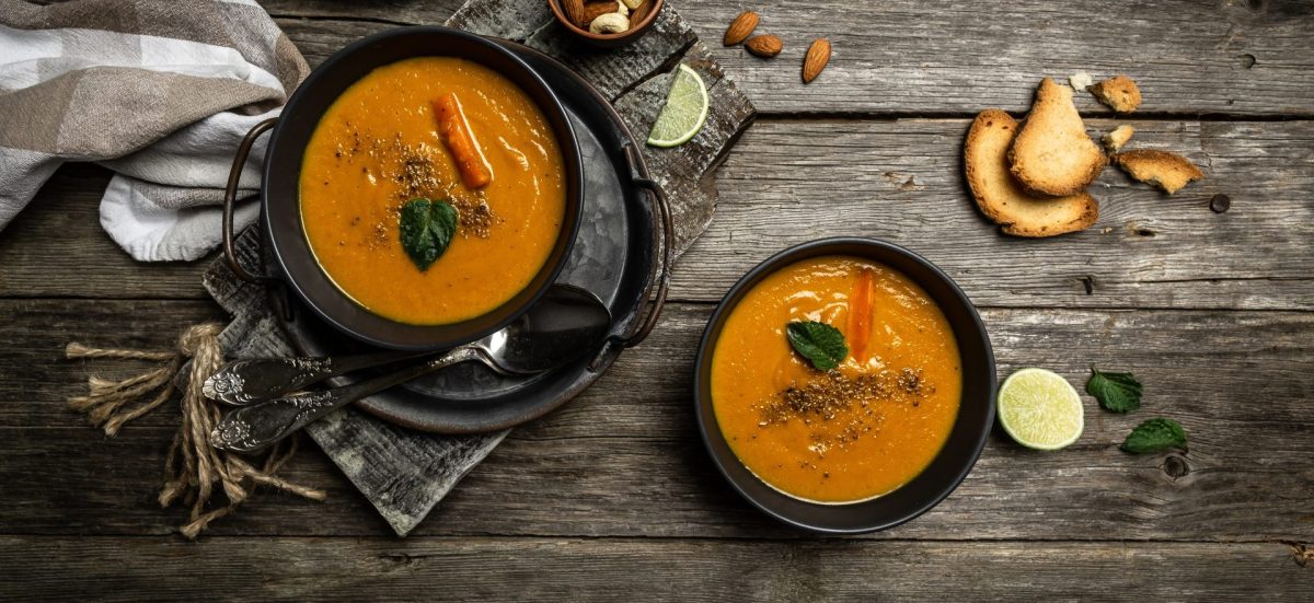 KÃ¼rbissuppe mit MÃ¶hren