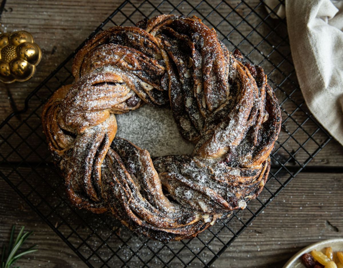 Nutella Blätterteig Kranz: Rezept