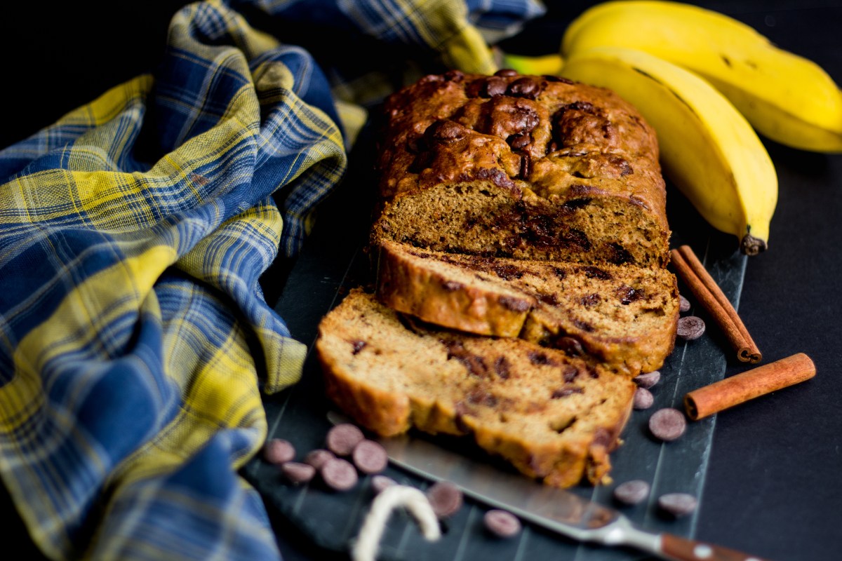 Bananenbrot mit Biscoff und Nutella