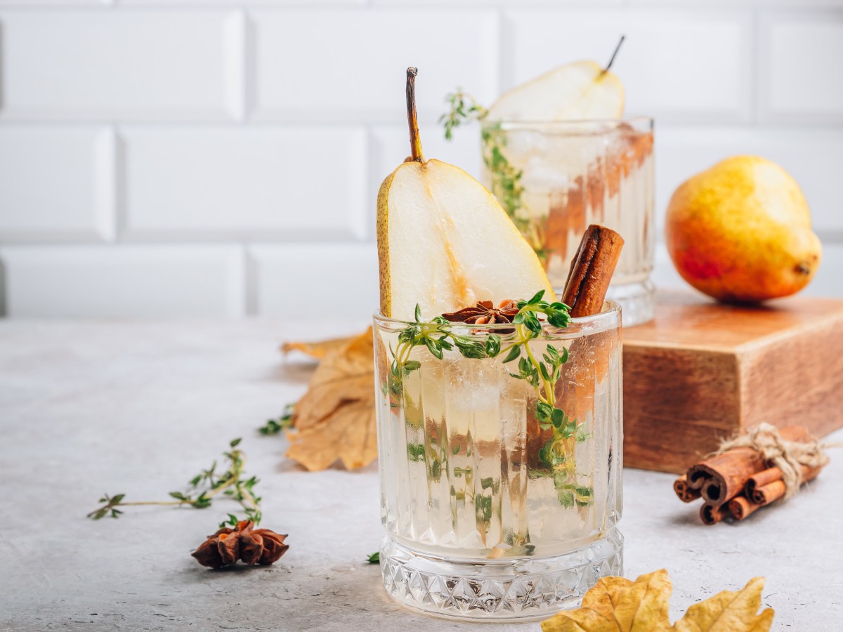 Birnen Gin Fizz: Rezept