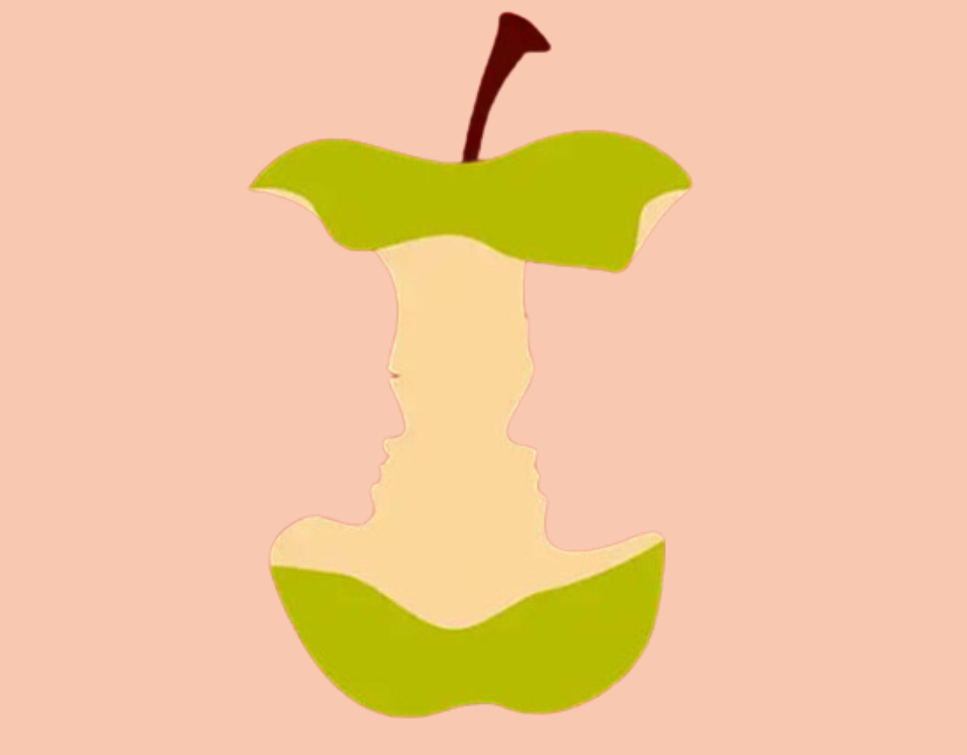 Persönlichkeitstest: Apfel oder Gesichter? Was siehst du auf dem Bild?
