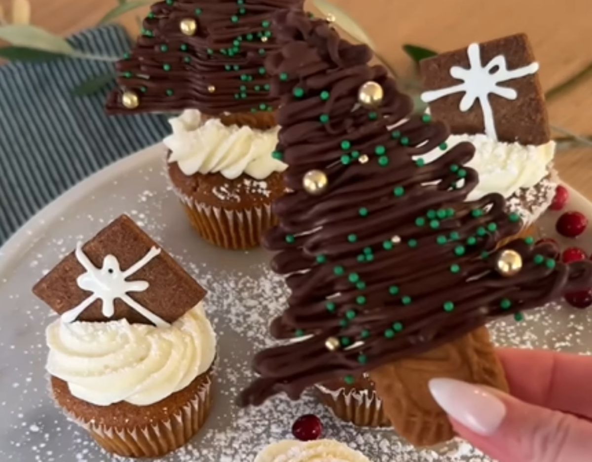 Biscoff Weihnachtsbaum Rezeptidee von Instagram