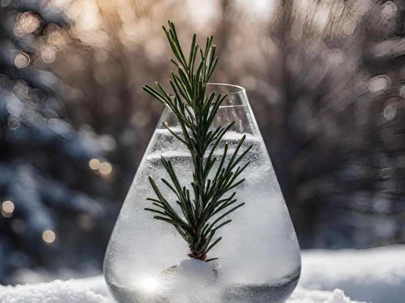 Schneekugel Cocktail: GIn & Tonic Rezept